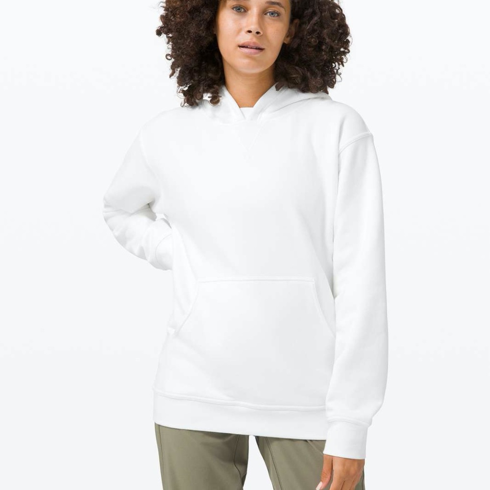 Lululemon All Yours Hoodie *Fleece White - Size 4